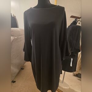 Elegant Black Long Sleeve Dress